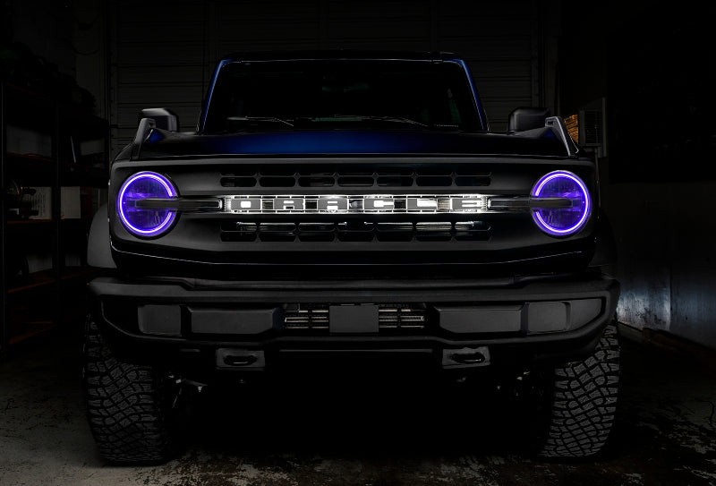 Oracle 2021 Ford Bronco DRL Upgrade w/ Halo Kit - ColorSHIFT w/ 2.0 Controller