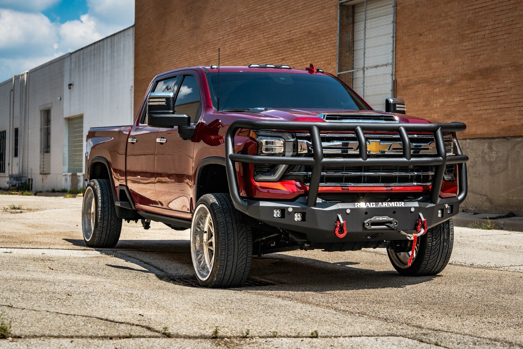 Stealth Front Winch Bumper Titan II Guard - Texture Black 2024-2026 Chevrolet 2500 3500