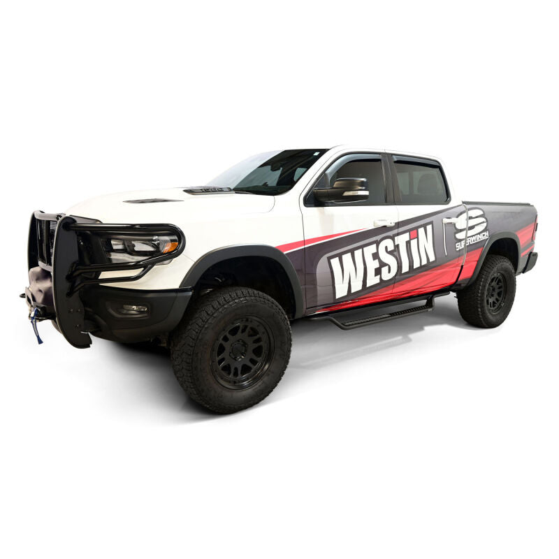 Westin 19-25 RAM 1500 CC (Excl. 1500 Classic) Outlaw Drop Running Boards - Tex. Blk
