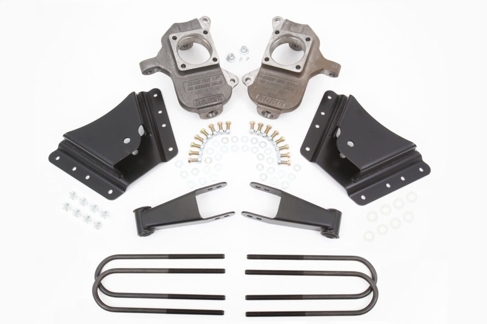 McGaughy's 2/3-5 Inch Spindle Lowering Kit 2002-2010 Silverado/Sierra 3500 2WD/4WD