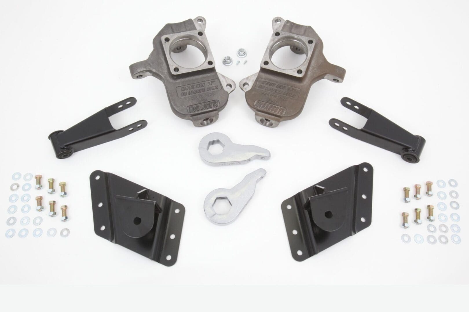 McGaughy's 3-4/3-5 Inch Spindle Lowering Kit 2002-2010 Silverado/Sierra 2500/3500 2WD
