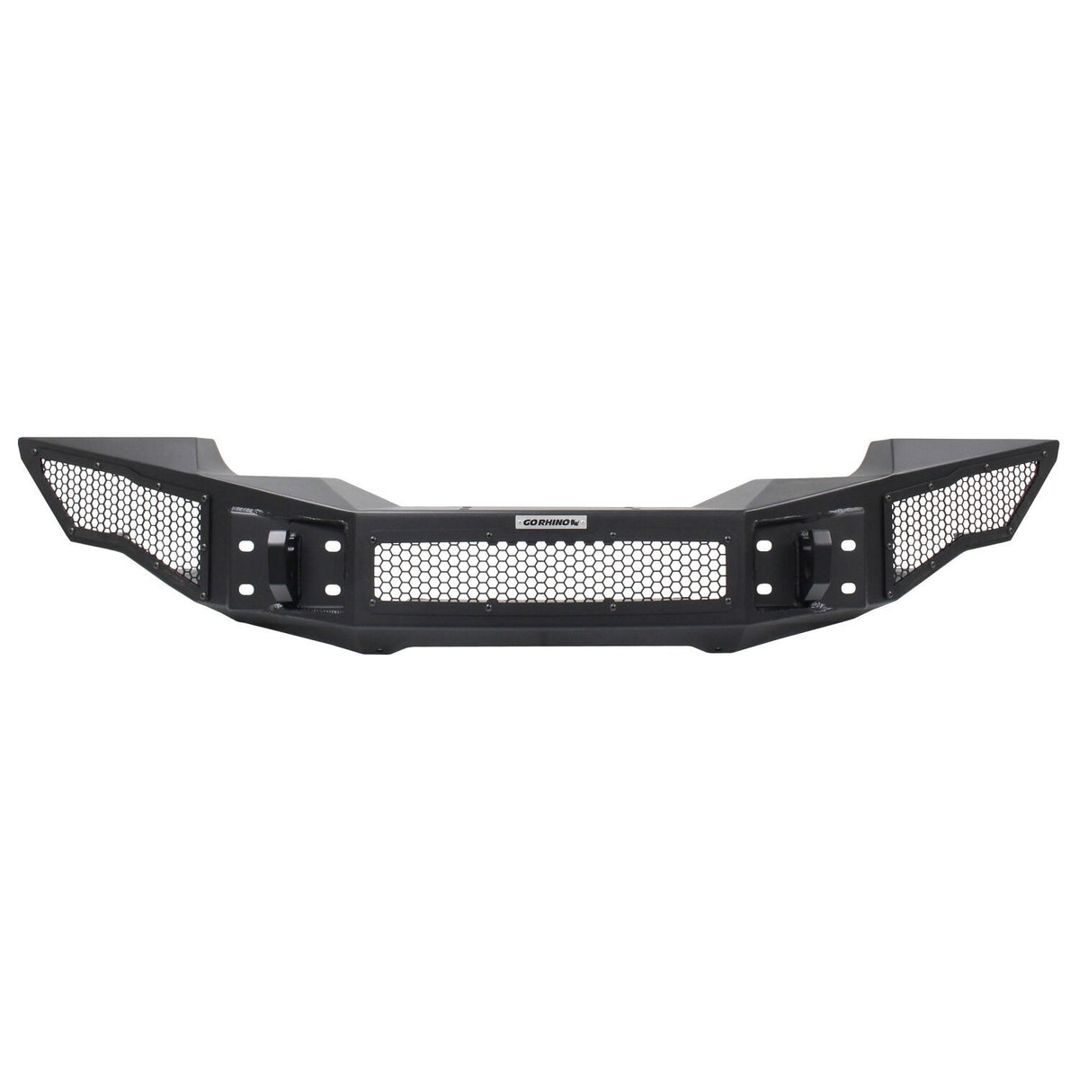 Rockline Front Full Width Bumper Textured Black 2007-2025 Jeep Wrangler JK/JL 2020-2025 Jeep Gladiator Go Rhino