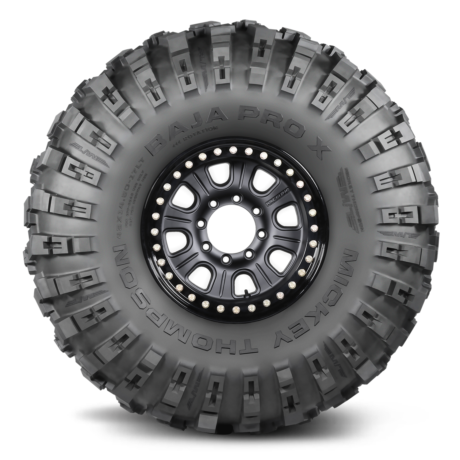 Baja PRO X Tire 37X13.50-17LT Revs/Mile 554 Mickey Thompson