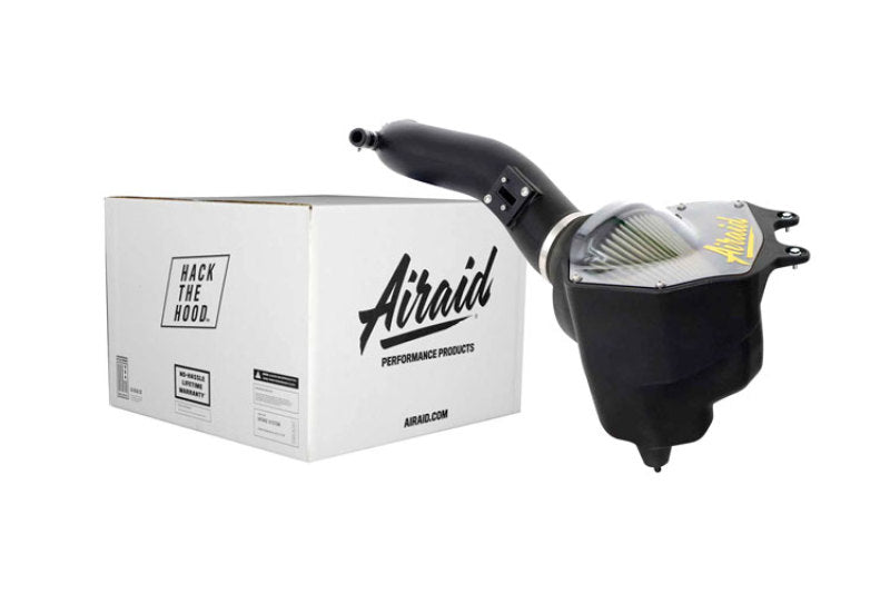 Airaid performance air intake system for 2020-2021 Jeep Wrangler V6-3.0L, includes hardware for easy installation.