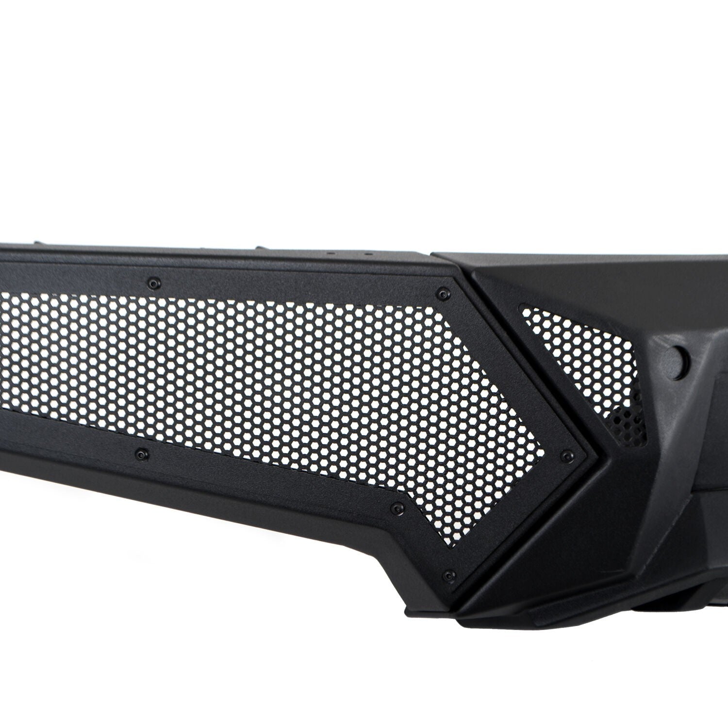 Element Front Bumper with Power Actuated Hide Away Light Bar Mount Textured Black 2019-2024 Ram 1500 Go Rhino