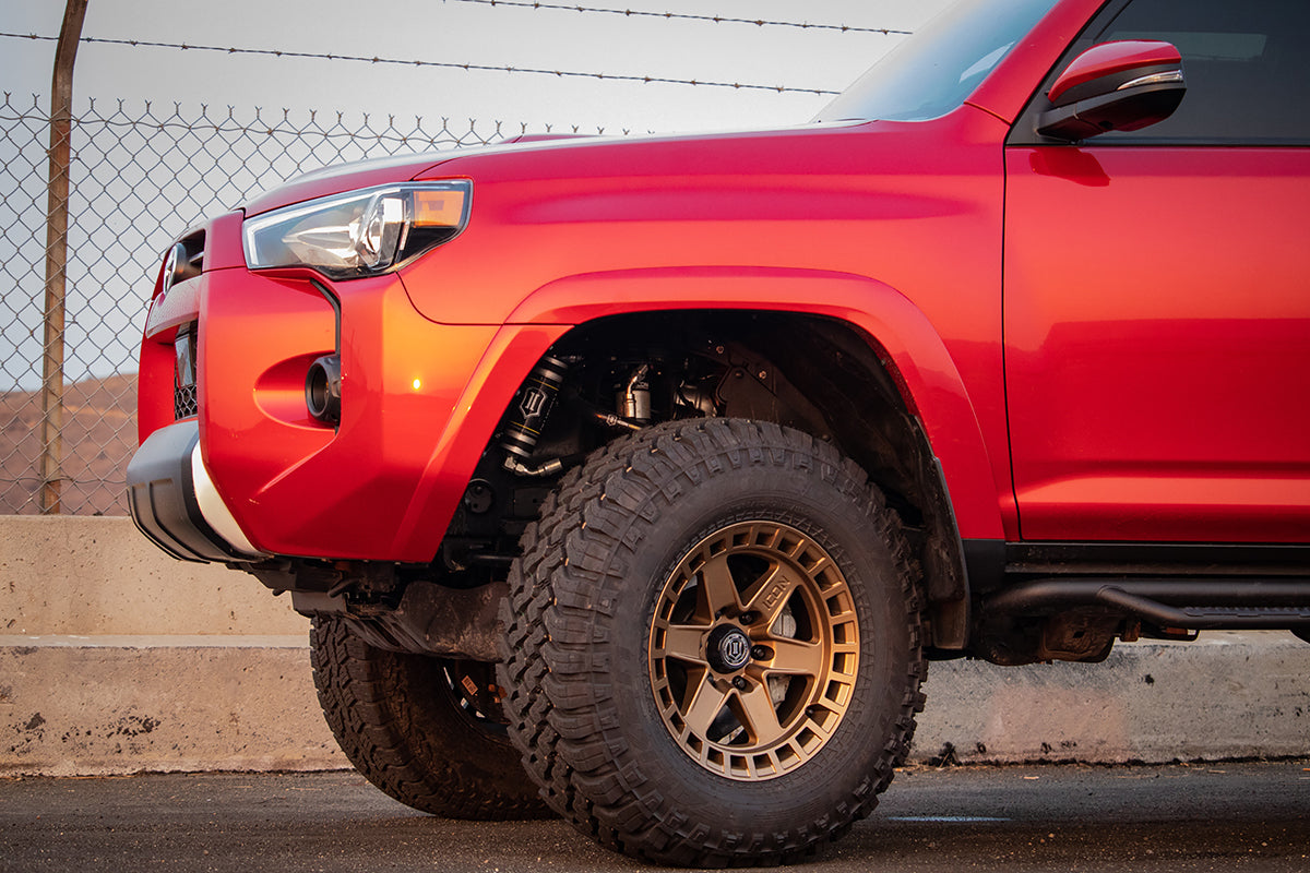 Raider 17 X 8.5 / 6 X 5.5 / 0 MM / 4.75 Inch Back Space Satin Brass, ICON Alloys