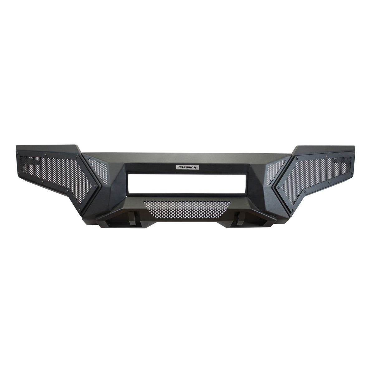 Element Front Bumper with Fixed Light Bar Mount Textured Black 2016-2023 Toyota Tacoma Go Rhino