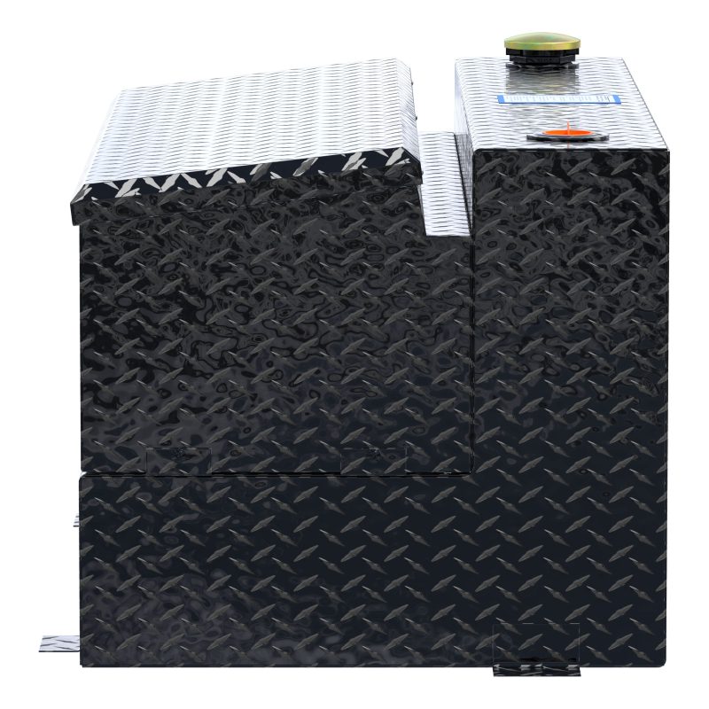 UWS Gloss Black 75-Gallon Combo Aluminum Transfer Tank Model TT-75-COMBO-BLK