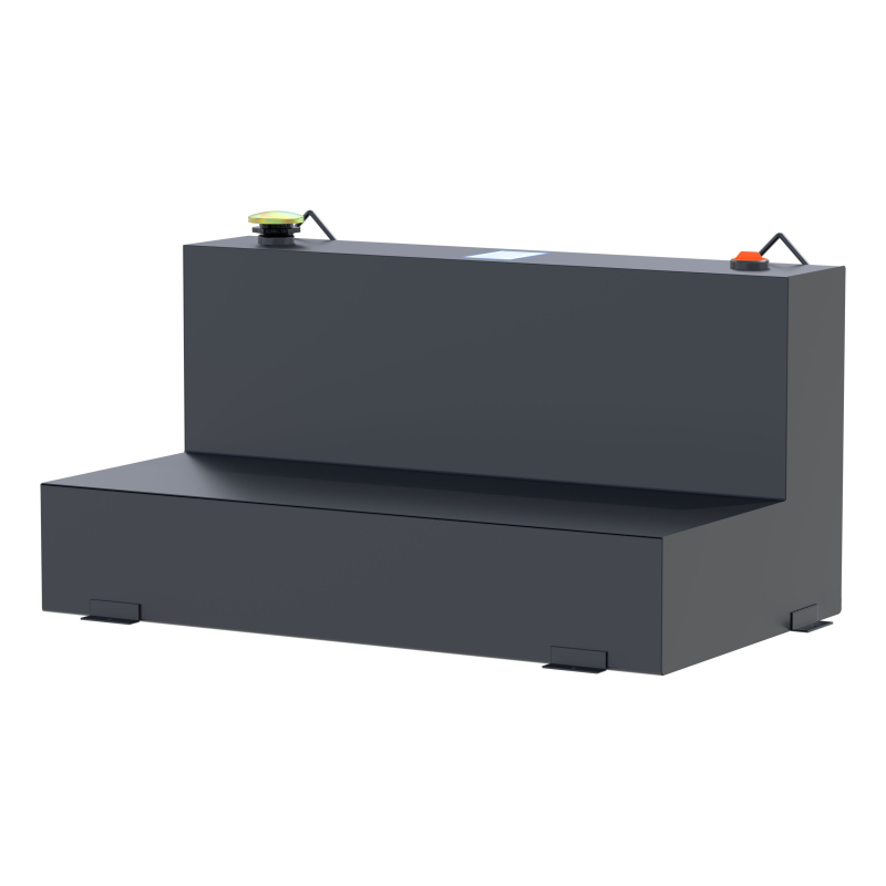 UWS Matte Black 75-Gallon L-Shape Steel Transfer Tank Model ST-75-L-MB