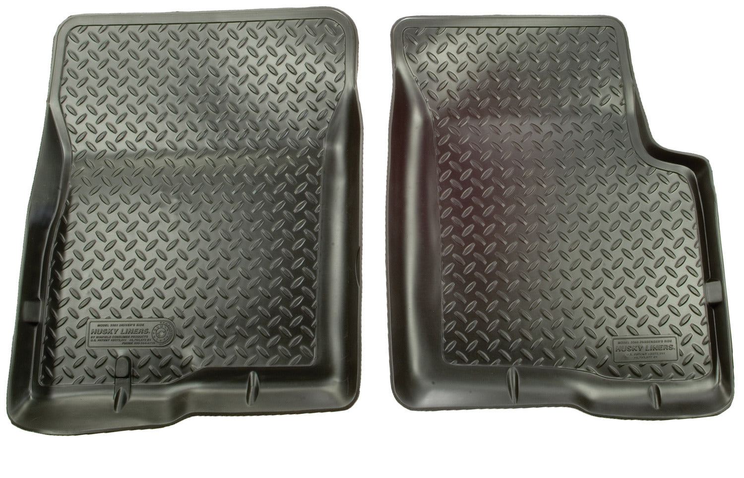 Classic Style Front Floor Liners For 2001-2004 Tacoma Black Husky Liners