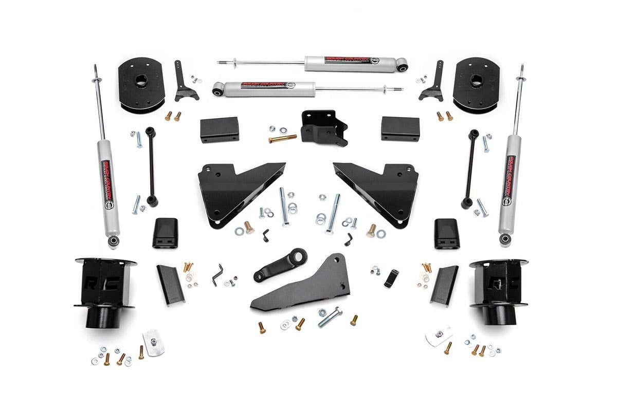 5 Inch Lift Kit FR Spacer Radius Arm Drop Ram 2500 4WD (2014-2018) Rough Country