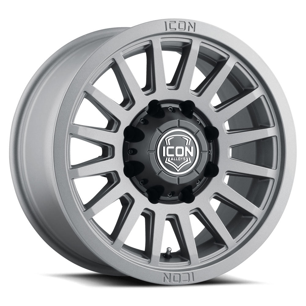 Recon Six 18 X 9 / 8 X 180 12MM Offset 5.5 Inch Backspace Charcoal, ICON Alloys