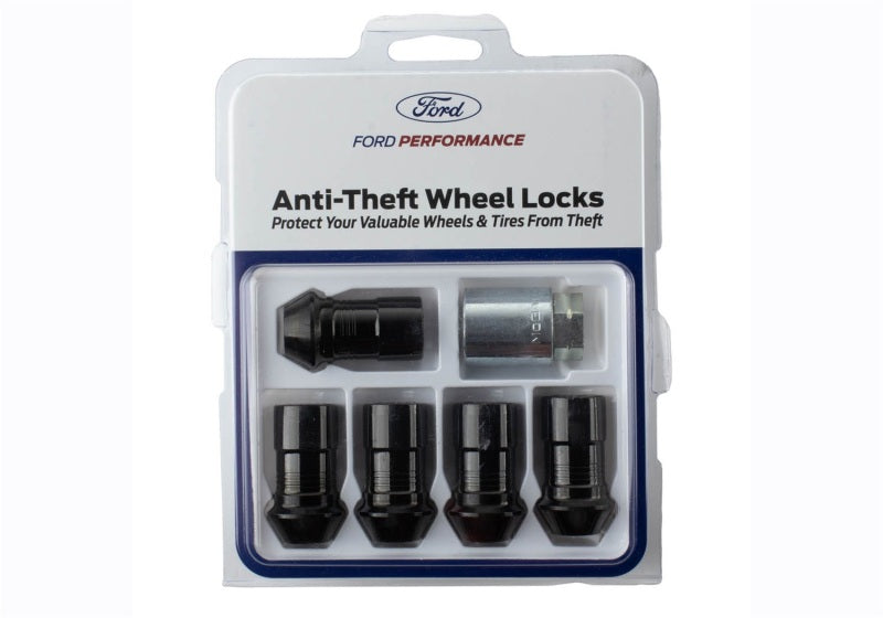 Ford Racing 2023+ Ford Bronco Raptor M14 x 1.5 Black Security Lug Nut Kit - Set of 5