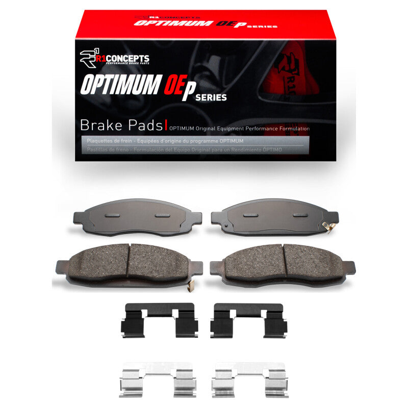 R1 04-07 Infiniti QX56 Front Optimum OE Pads & Hardware Kit