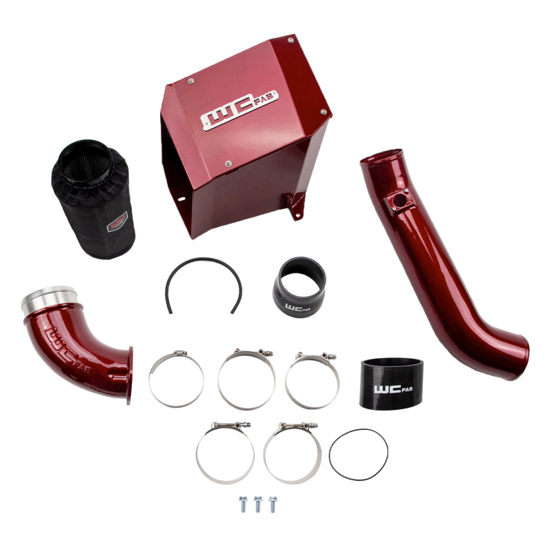 Wehrli 01-04 Duramax LB7 4in Stage 2 Intake Kit w/ Air Box - Gun Metal
