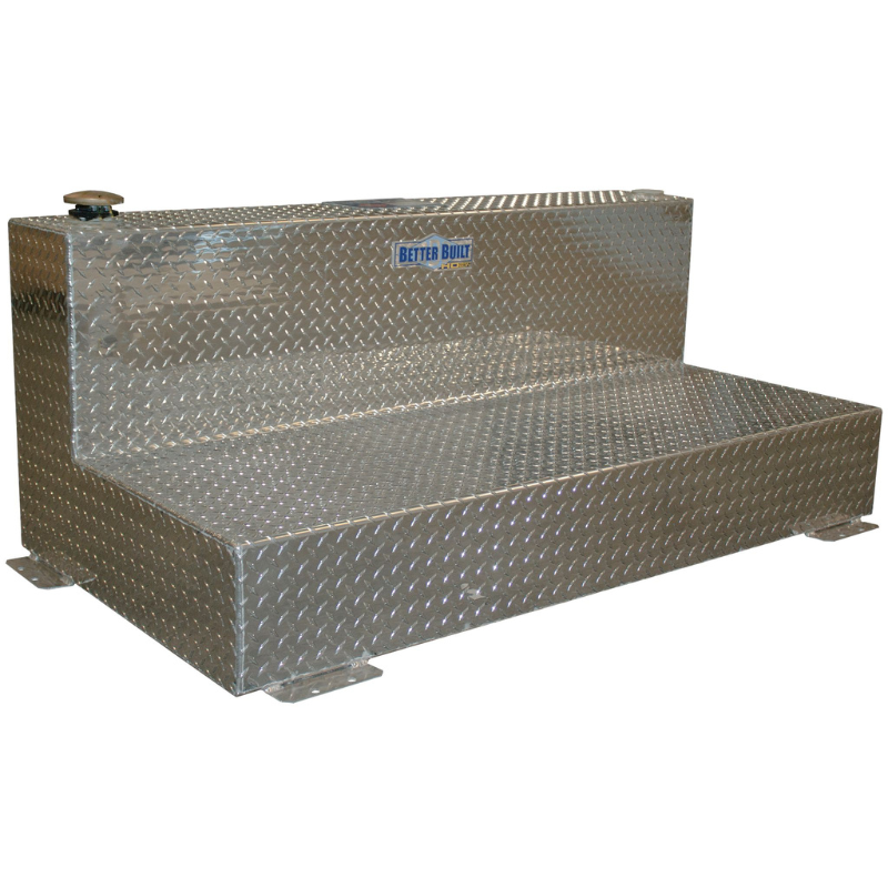 Better Built 100 Gallon Bright Aluminum L-Shaped Transfer Tank Model 37024149
