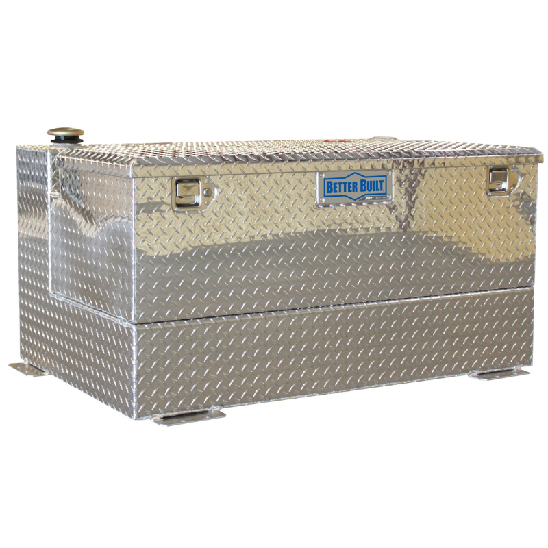 Better Built 75 Gallon Bright Aluminum Heavy Duty Series Liquid Transfer Tank & Toolbox Combo Model 37024159