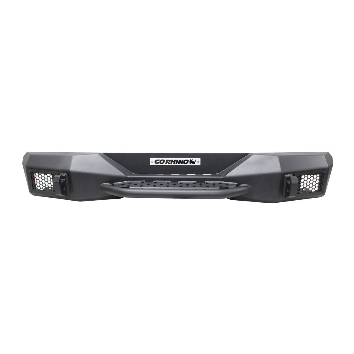 Rockline Rear Stubby Bumper Textured Black 2018-2026 Jeep Wrangler Go Rhino