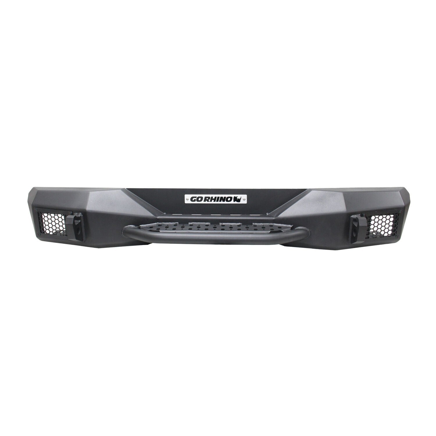 Rockline Rear Stubby Bumper Textured Black 2018-2026 Jeep Wrangler Go Rhino