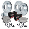 R1 12-22 Ford F-250 Super Duty Front & Rear Drill/Slot Silver Rotors w/Off-Road/Tow Pads