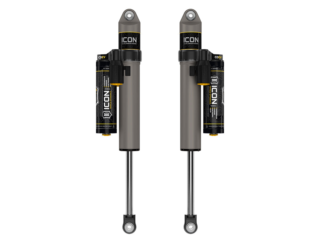 2017-2025 Ford F-250/F-350 Super Duty 4WD 3-6 Inch Lift Rear V.S. 2.5 Aluminum Series Shock Absorbers Piggyback Reservoir W/ CDEV Pair Icon Vehicle Dynamics