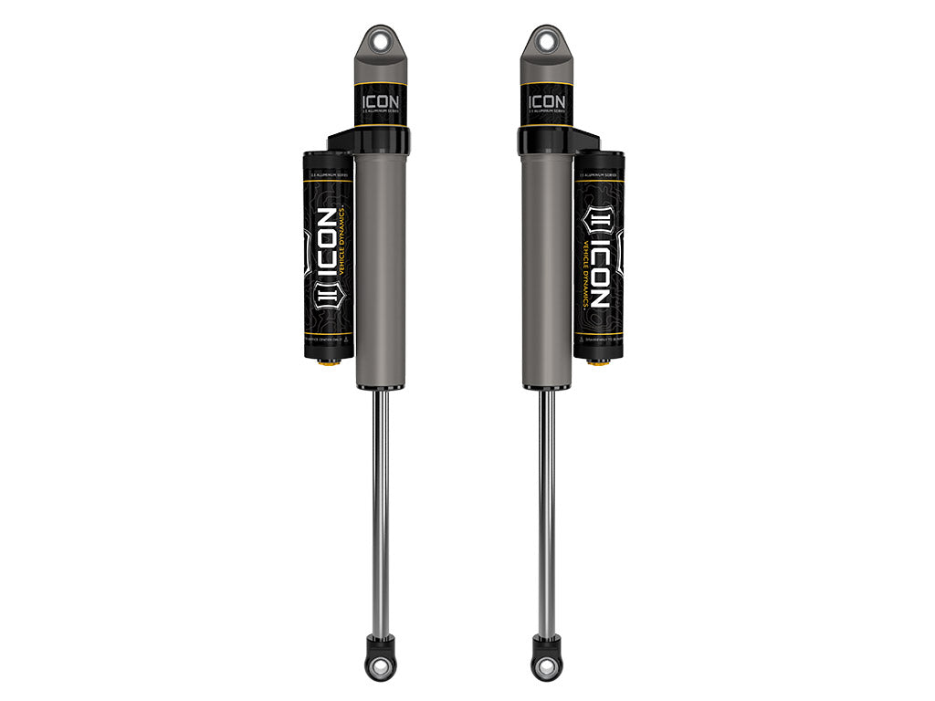 1999-2025 Ford F-250/F-350/F-450 Super Duty 0-3 Inch Lift Rear V.S. 2.5 Aluminum Series Shocks Piggyback Reservoir Pair Icon Vehicle Dynamics