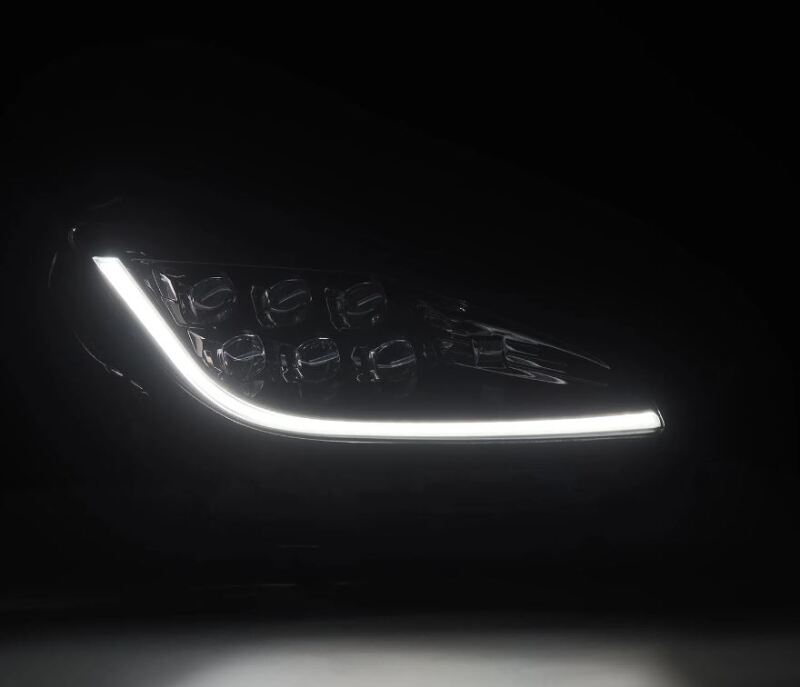 AlphaRex NOVA-Series LED projector headlights for 2021-2023 Toyota GR86 and Subaru BRZ in alpha black finish.