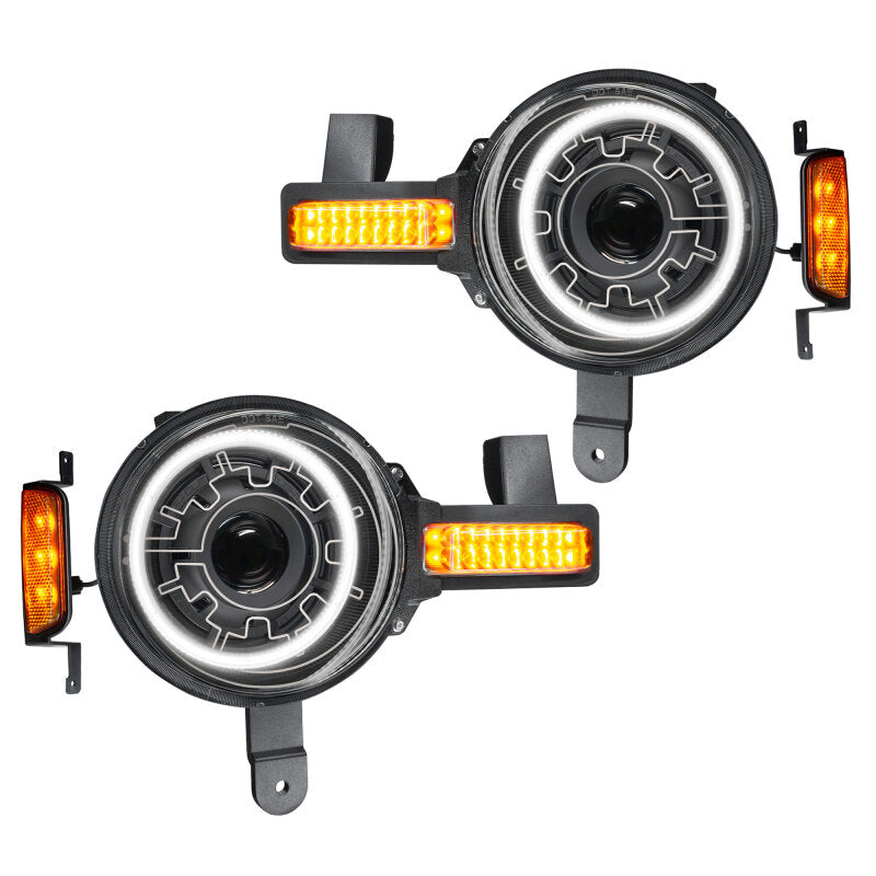 Oracle 2021+ Ford Bronco Oculus Bi-LED Projector Headlights w/ Heated Lenses