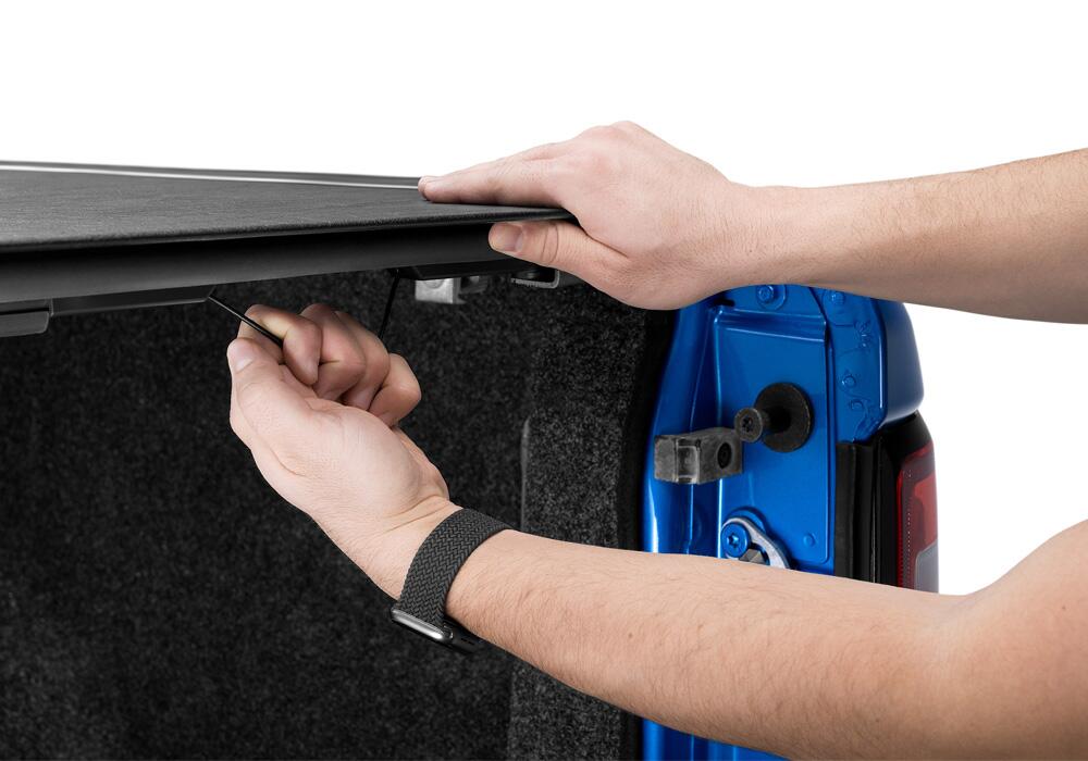 Revolver X2 Hard Rolling Truck Bed Cover Rail Mounts Near Top of Bed Rail Rails Can Be Lowered Using Drop Down Brackets 2007-2021 Toyota Tundra without Deck Rail System without Trail Special Edition Storage Boxes BAK