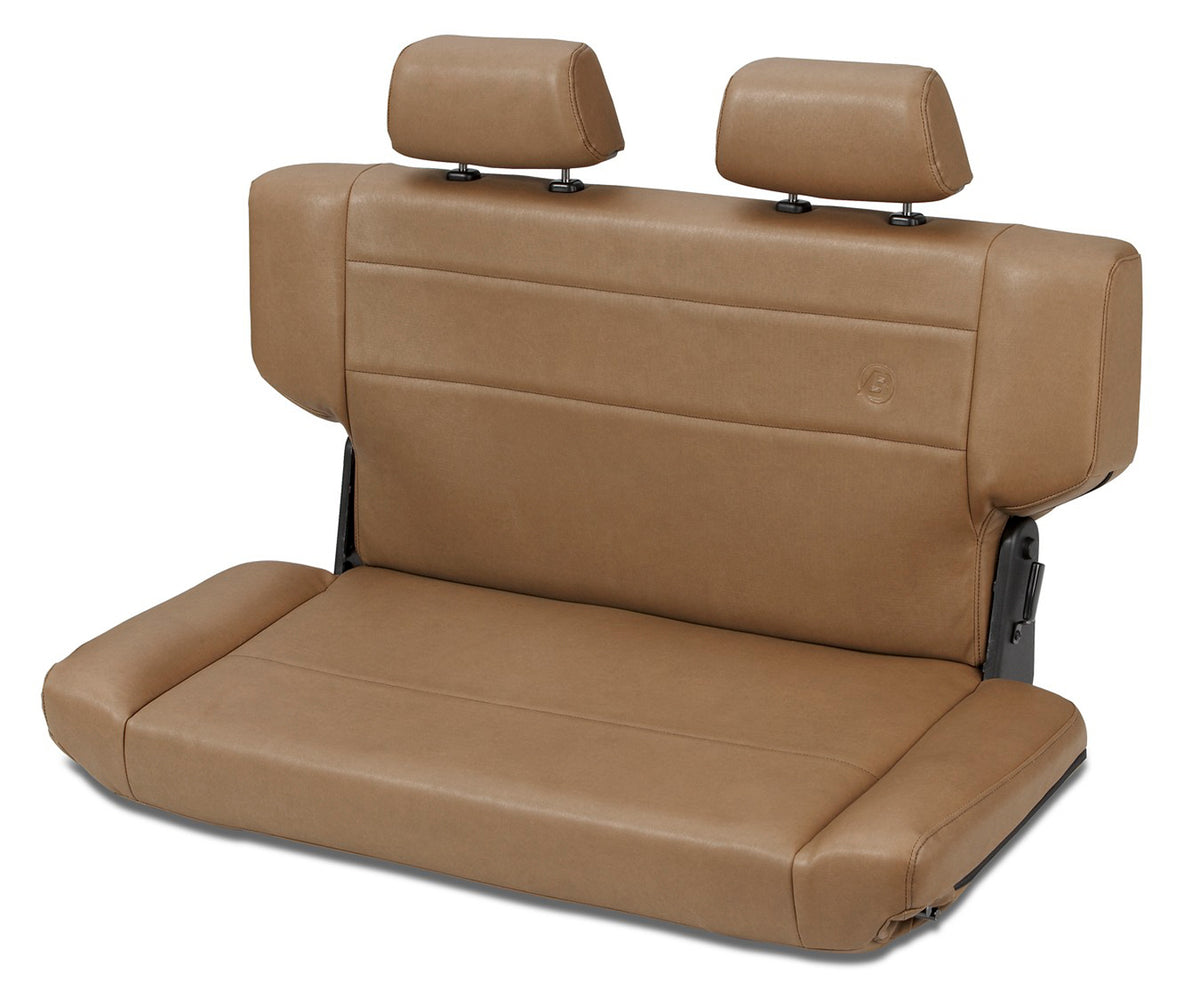 Jeep Rear Bench Seat Trailmax II Fold-N-Tumble Seat For Jeep 1997-2006 Wrangler TJ All Vinyl Spice Bestop