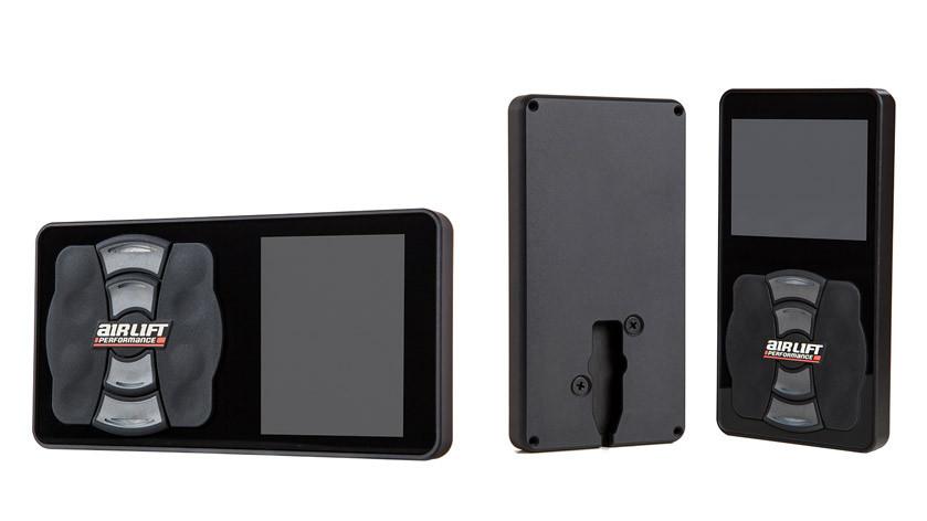 Air Lift 3H System 3/8" Air Line control panel featuring a sleek design with buttons for air suspension adjustments.