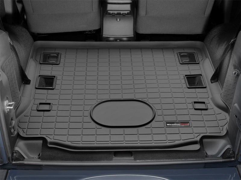 WeatherTech 2015+ Jeep Wrangler Cargo Liner - Black (Works w/Alpine Premium 9-Speakers)