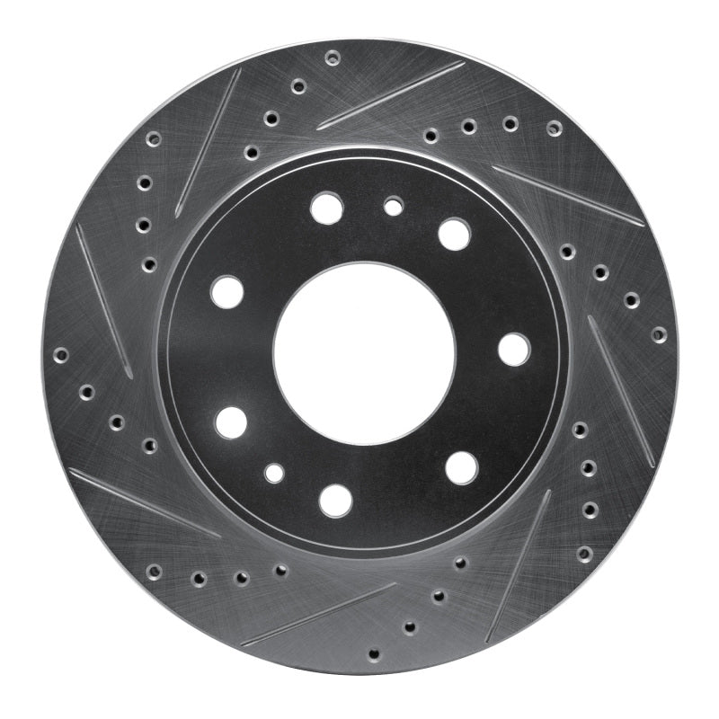 R1 09-09 Ford F-150 RWD Front Left Drilled & Slotted Silver Brake Rotor