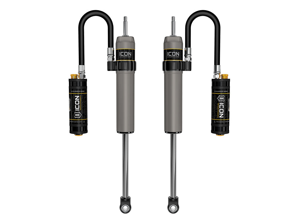 ICON 2024-2025 Toyota Land Cruiser 250 Series/2024-2025 Lexus GX550, 0-3” Lift, Rear, V.S. 2.5 Aluminum Series Shock Absorbers, Remote Reservoir w/ CDCV, Pair