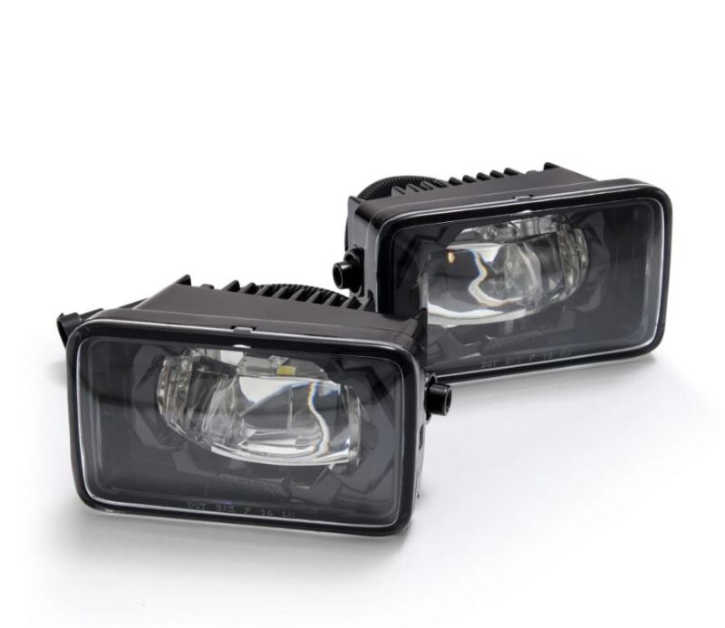 AlphaRex dual color LED projector fog lights for 2015-2020 Ford F150 and 2017-2022 Super Duty, enhancing visibility and style.