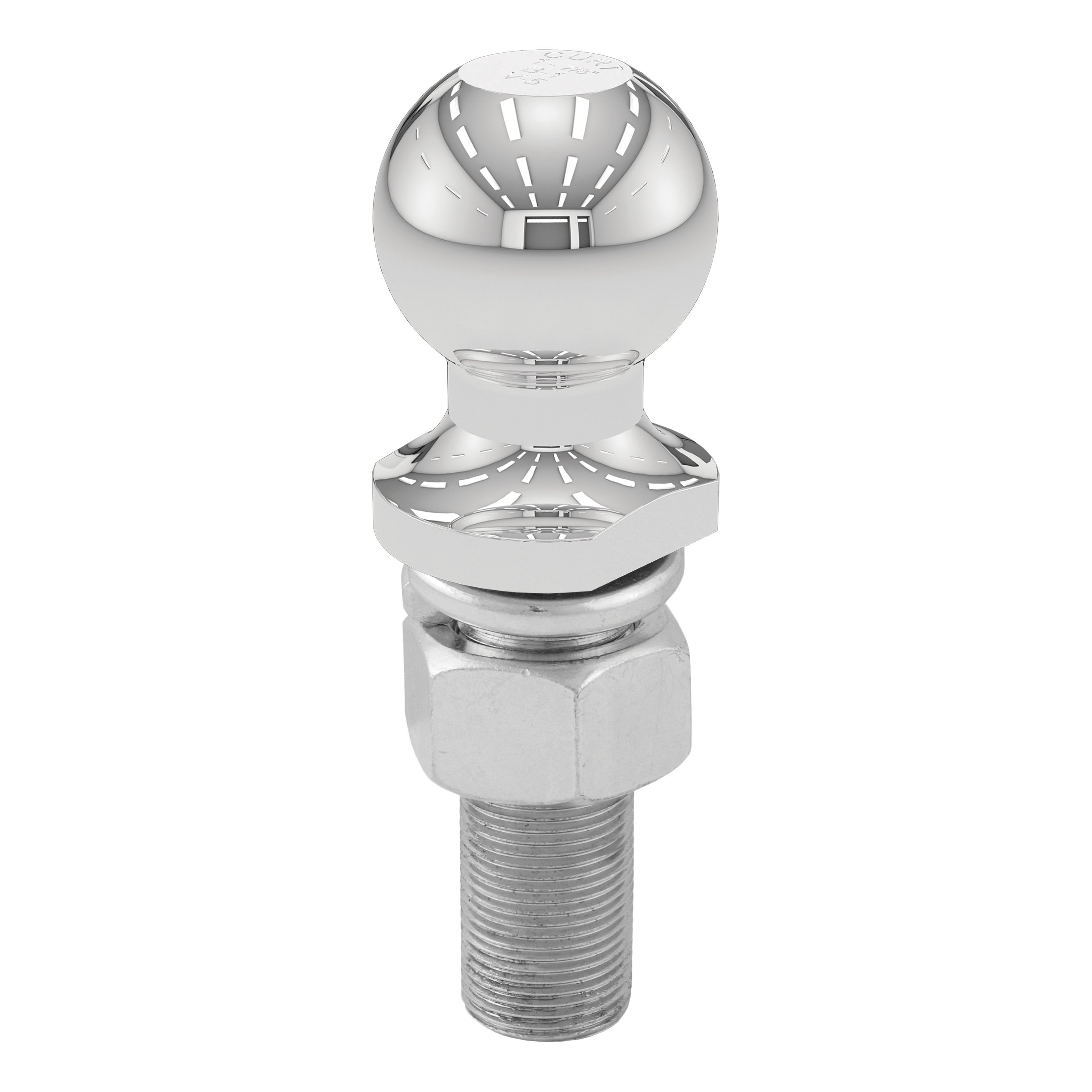 CURT Chrome Trailer Hitch Ball, 3,500 lbs, 1-7/8-Inch Diameter, 1 x 3-Inch Shank Model 40017
