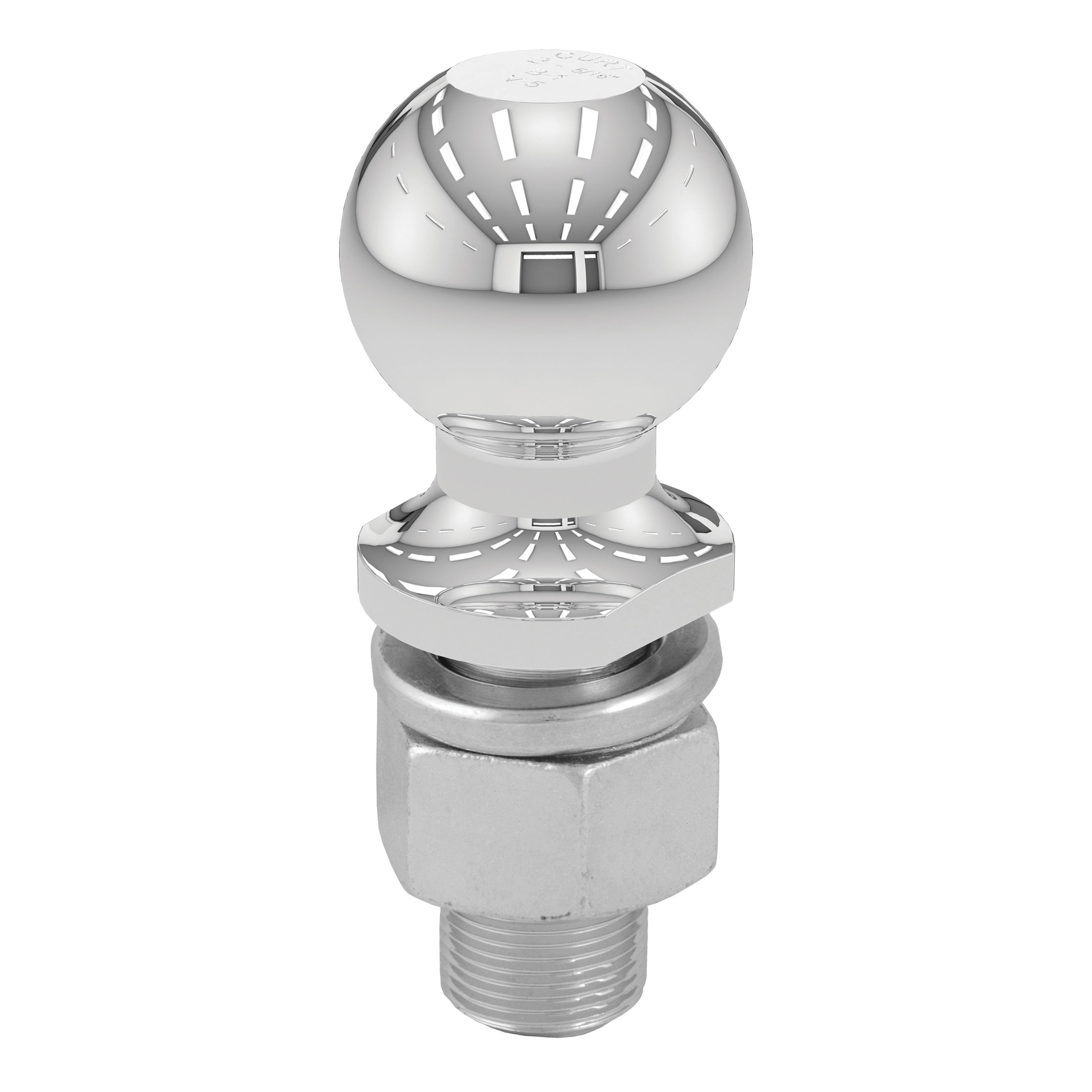 CURT Chrome Trailer Hitch Ball, 10,000 lbs, 2-5/16-Inch Diameter, 1-1/4 x 2-5/8-Inch Shank Model 40068