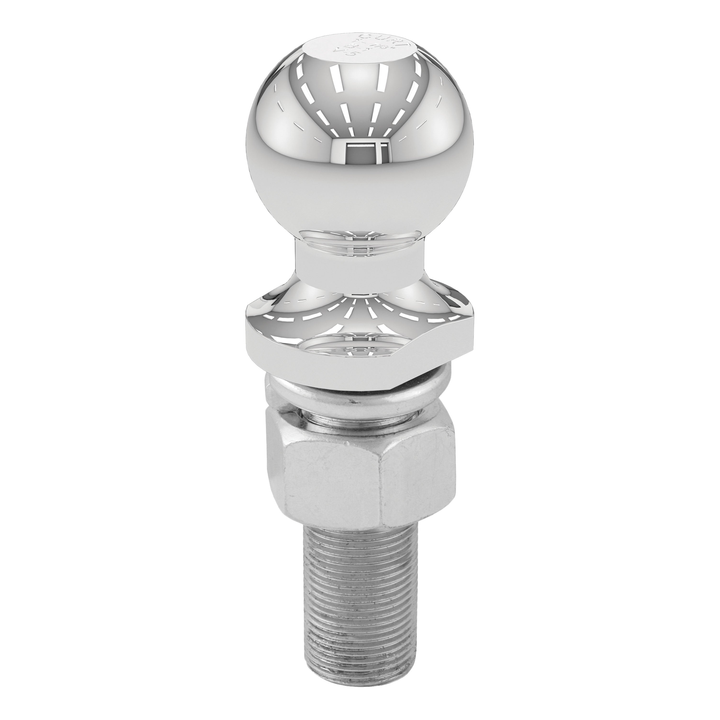 CURT Chrome Trailer Hitch Ball, 3,500 lbs, 1-7/8-Inch Diameter, 1 x 3-Inch Shank Model 40072