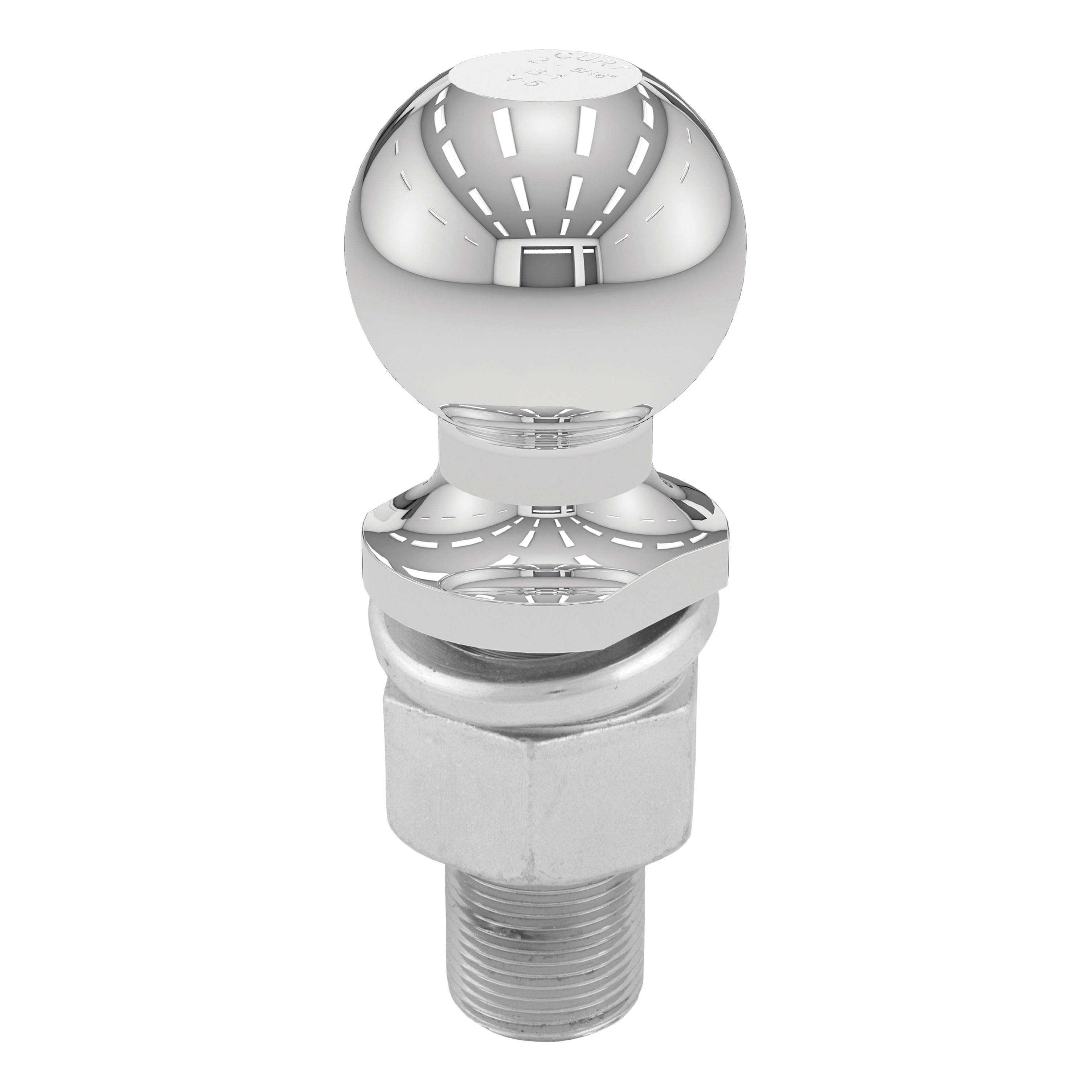 CURT Chrome Trailer Hitch Ball, 6,000 lbs, 2-5/16-Inch Diameter, 1-1/4 x 3-Inch Shank Model 40076