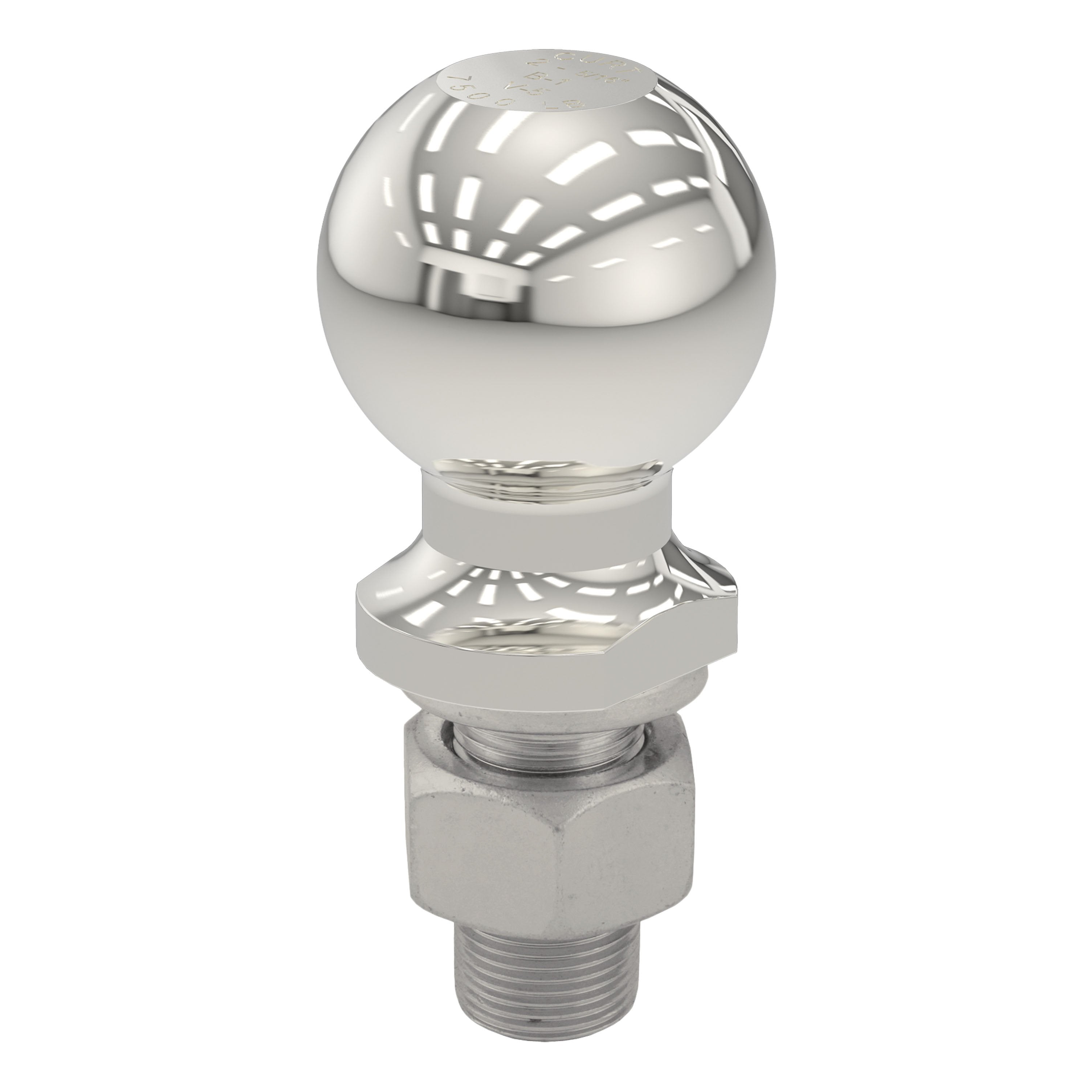 CURT Stainless Steel Trailer Hitch Ball, 7,500 lbs, 2-5/16-Inch Diameter, 1 x 2-1/8-Inch Shank Model 40084