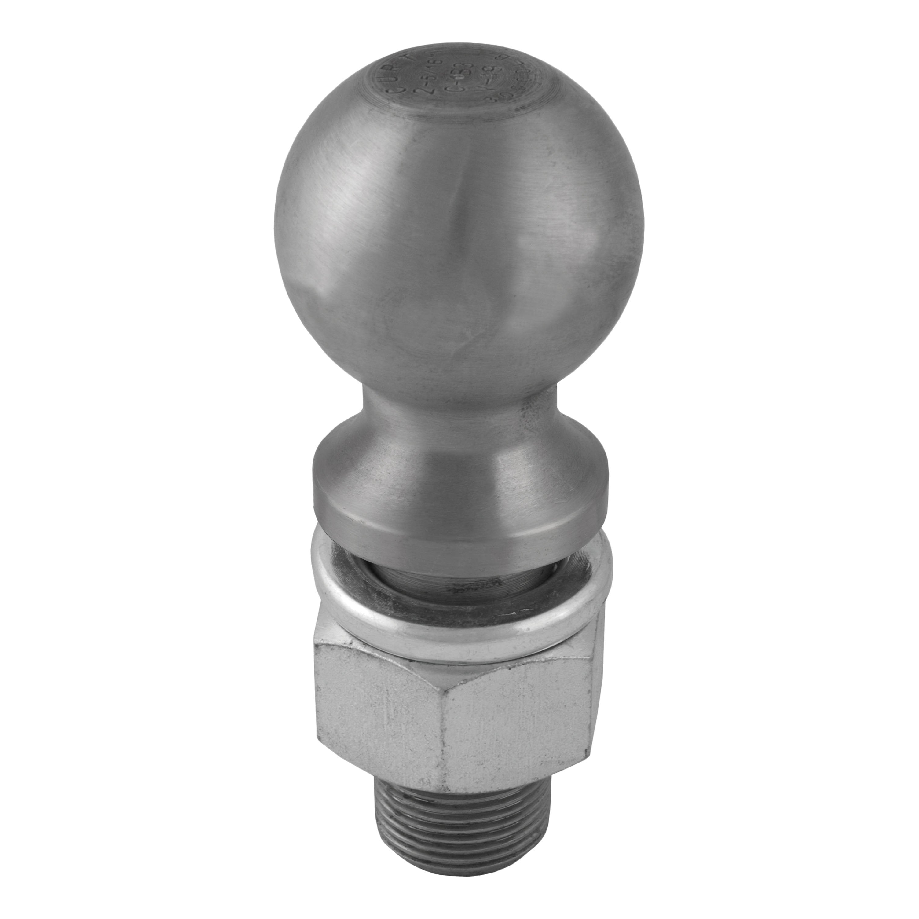 CURT Raw Steel Trailer Hitch Ball, 30,000 lbs, 2-5/16-Inch Diameter, 1-1/4 x 2-5/8-Inch Shank Model 40085