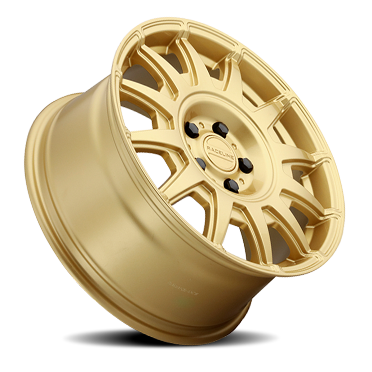 Aluminum Wheels 17x8 Aero 401GD Gold Multi Spoke 40 Offset 5 on 100 Bolt Pattern 72.62 Bore Raceline