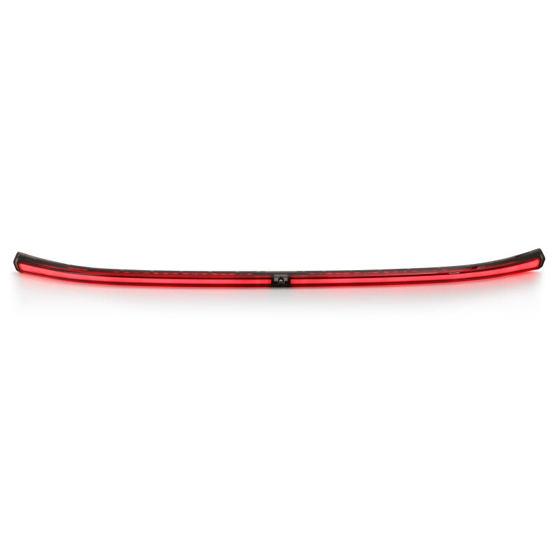 AlphaRex 22-24 Toyota GR86 LUXX LED trunk center light in smoked finish, designed for enhanced visibility and style.
