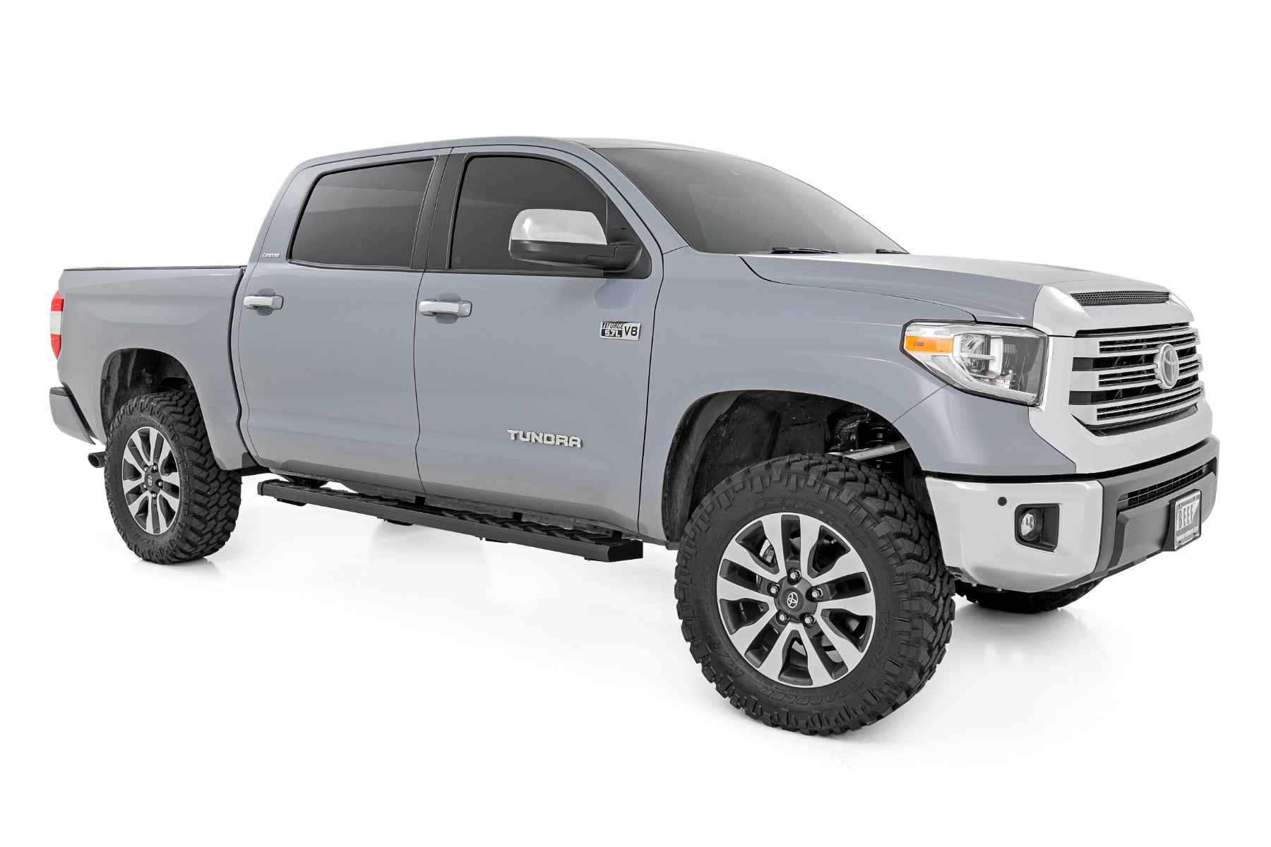 BA2 Running Boards Side Step Bars Crew Cab Toyota Tundra 2WD/4WD (07-21) Rough Country
