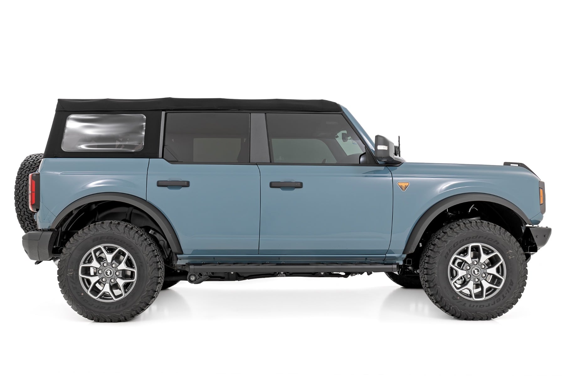 BA2 Running Boards Side Step Bars 4-Door Ford Bronco 4WD (2021-2025) Rough Country
