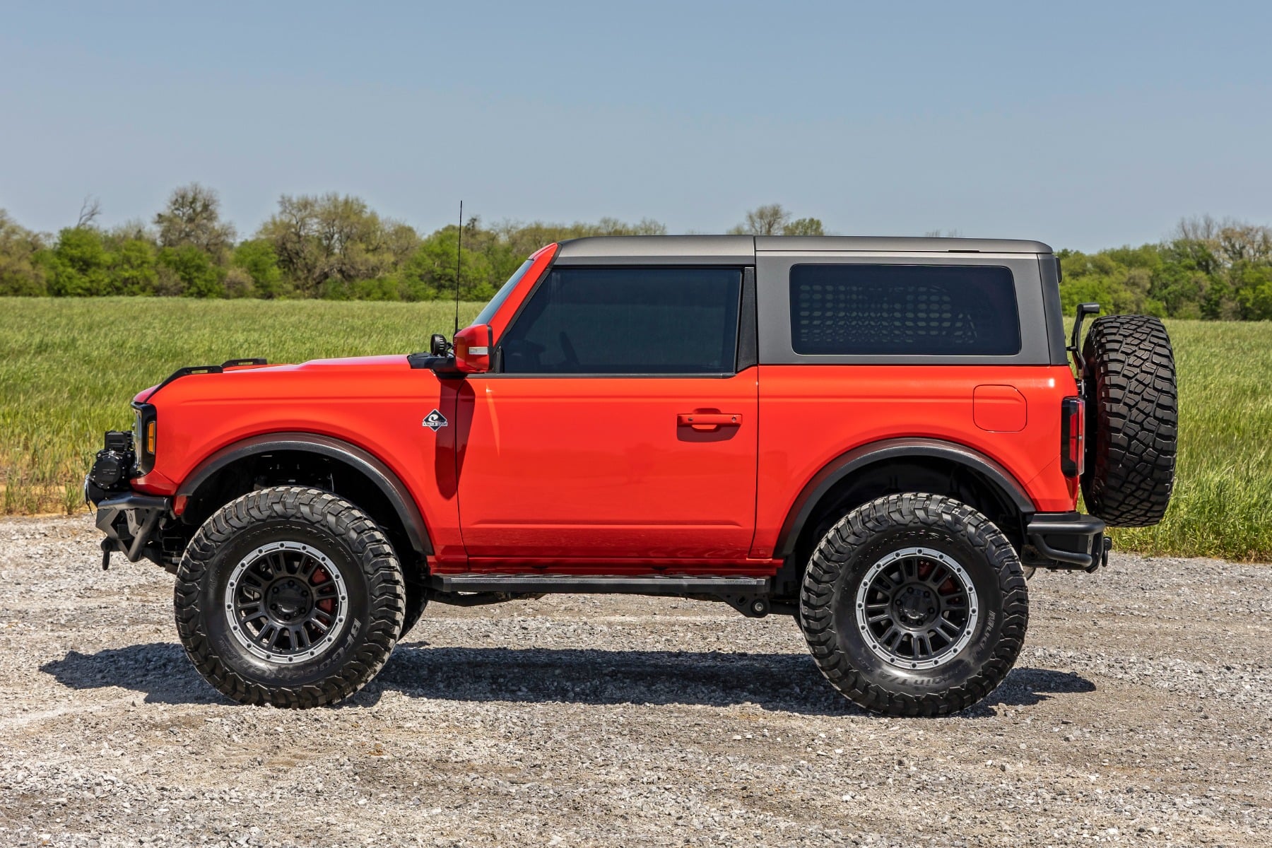 BA2 Running Boards Side Step Bars 2-Door Ford Bronco (2 Door) (21-25) Rough Country