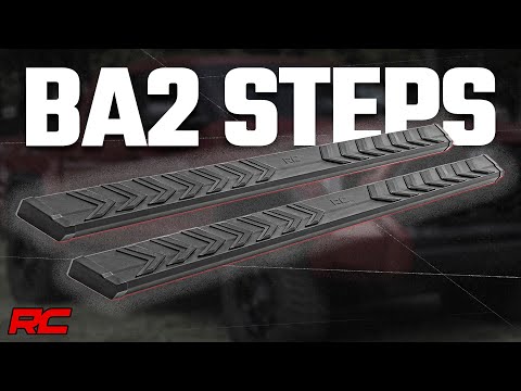 BA2 Running Boards Side Step Bars 2-Door Ford Bronco 21-Up Rough Country