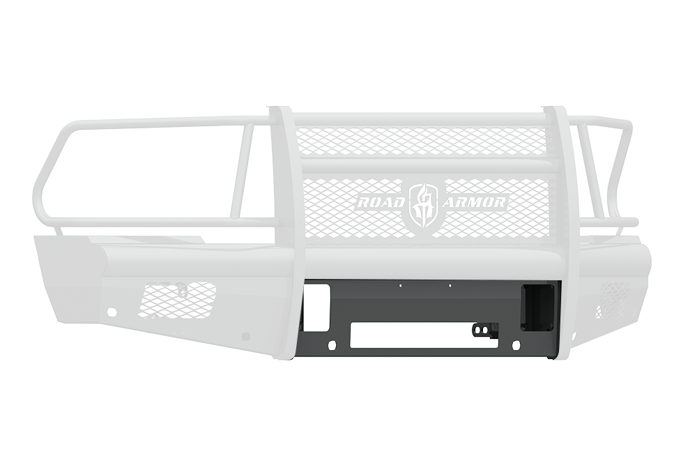 Vaquero Front Bumper Accessory Non-Winch Plate - Texture Black 2010-2018 RAM 2500 3500