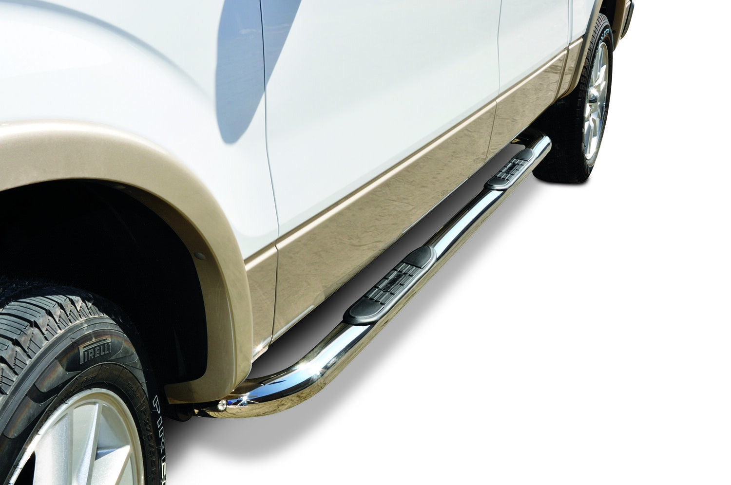 4000 Series Side Steps With Mounting Bracket Kit Chrome 2021-2025 Ford Bronco Go Rhino