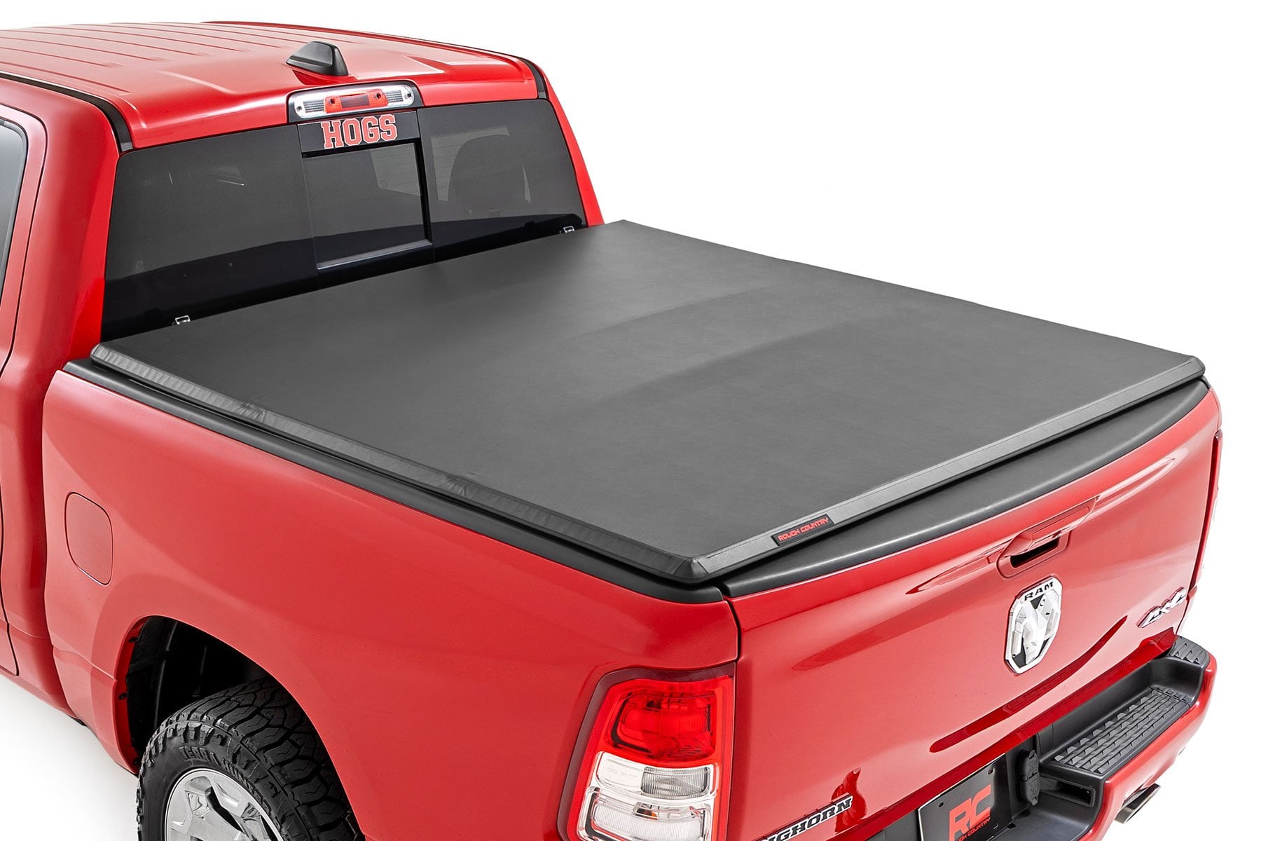 Soft Tri-Fold Bed Cover 6 Foot 4 Inch Bed Ram 1500 (19-26)/1500 TRX (21-24) Rough Country